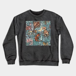 Cubist Crustacean Critters Crewneck Sweatshirt